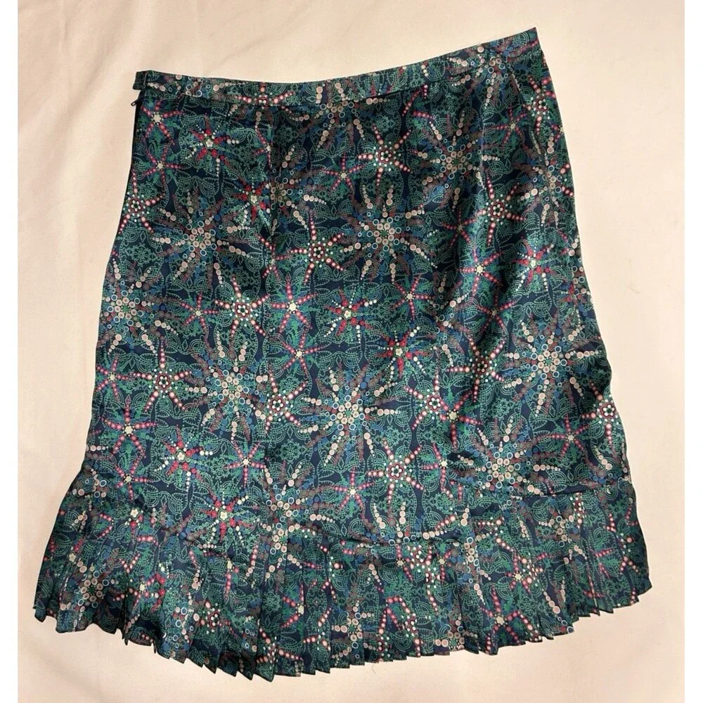 Marc Jacobs Indie Boho 100% Silk 2 Pc Top Adj Straps & Skirt Set Women's Size 8 - Picture 7 of 11